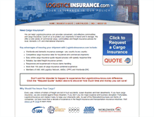 Tablet Screenshot of logisticsinsurance.com